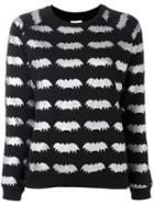 Zoe Karssen Metallic 'bats' Print Sweatshirt, Women's, Size: Small, Black, Cotton/polyester