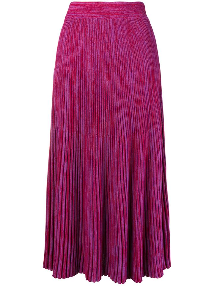 Marni Live Cut Hem Skirt - Pink & Purple