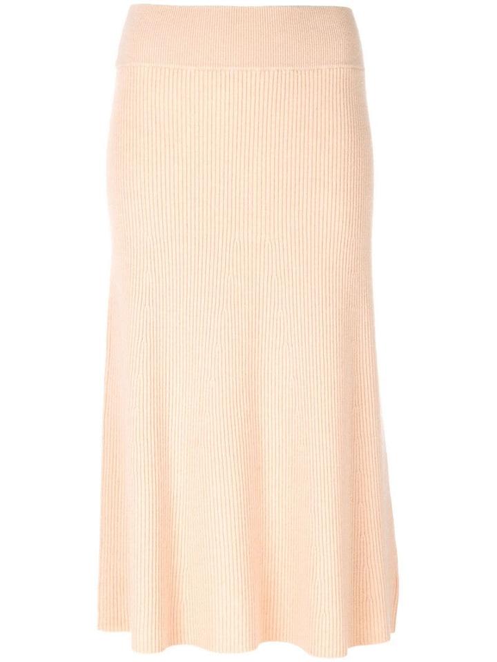 Cashmere In Love Midi Knit Skirt - Neutrals