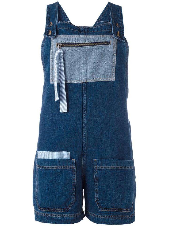 Semicouture - Denim Dungarees - Women - Cotton - 42, Women's, Blue, Cotton