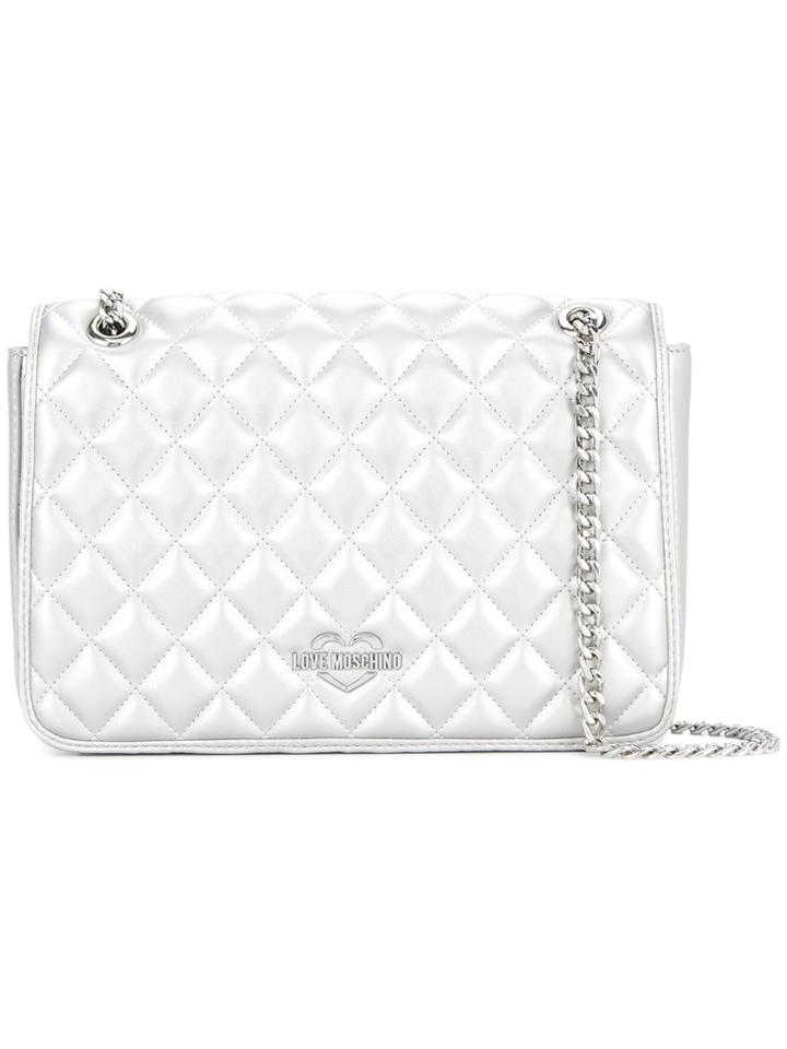 Love Moschino Quilted Shoulder Bag - Metallic