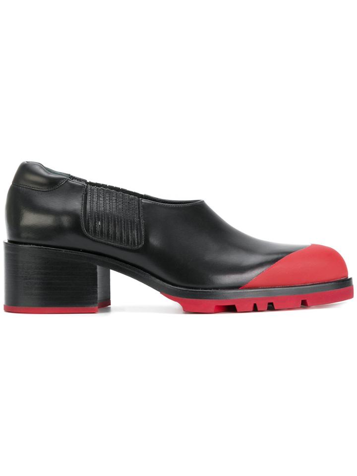 Jil Sander Contrast Cap Shoes - Black