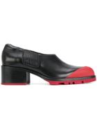 Jil Sander Contrast Cap Shoes - Black