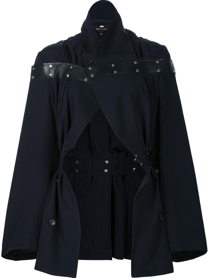 Comme Des Garçons Cropped Jacket - Blue