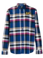 Kenzo Jumping Tiger Check Shirt - Blue