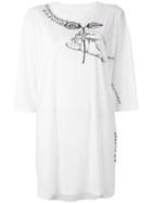 Maison Margiela Embroidered Oversize T-shirt - White