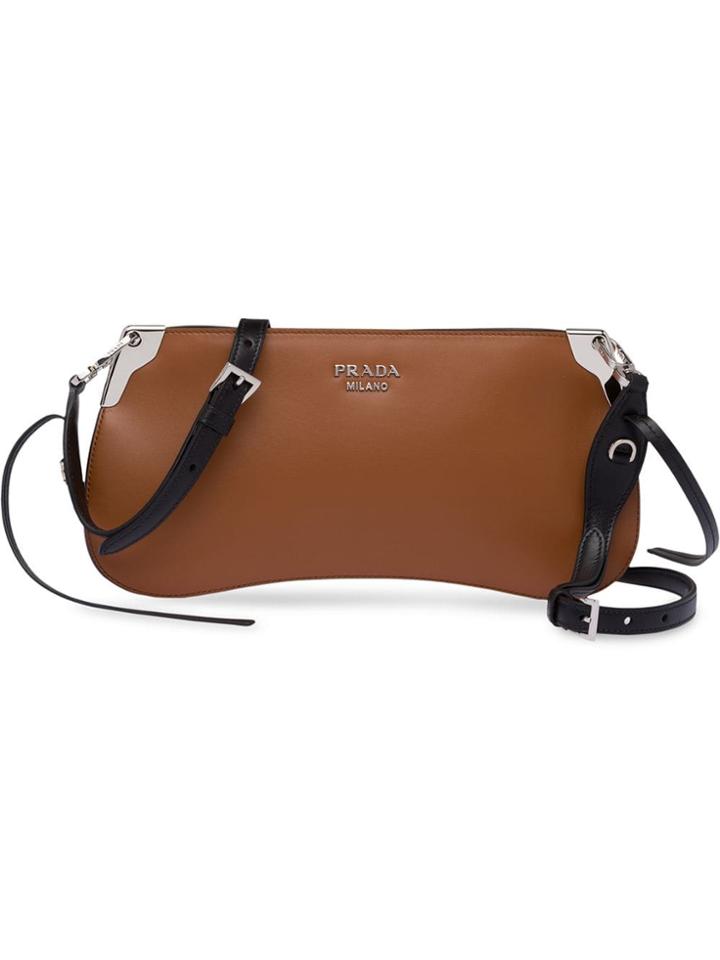 Prada Sidonie Leather Shoulder Bag - Brown