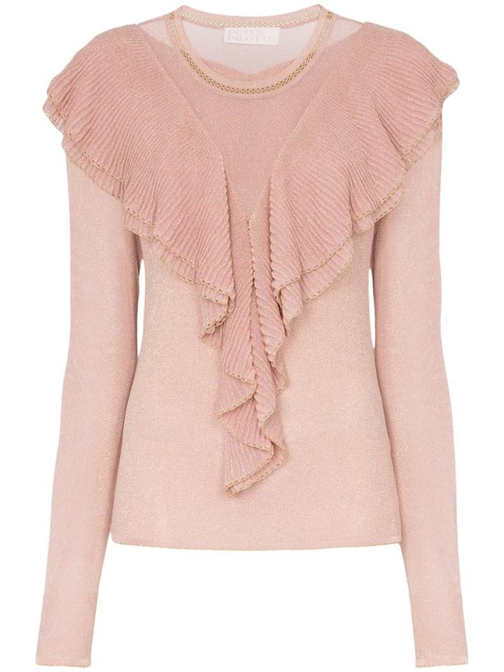 Peter Pilotto Ruffle Lurex Jumper - Pink