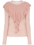 Peter Pilotto Ruffle Lurex Jumper - Pink