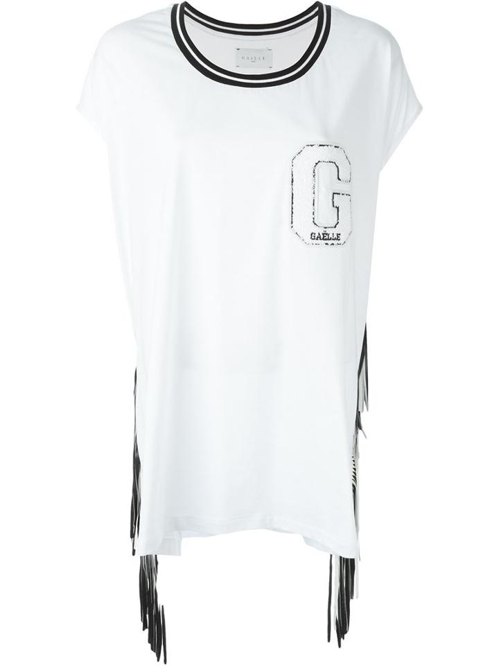 Gaelle Bonheur Contrast Fringe T-shirt