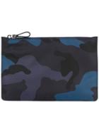 Valentino - Camouflage Clutch Bag - Men - Nylon - One Size, Blue, Nylon