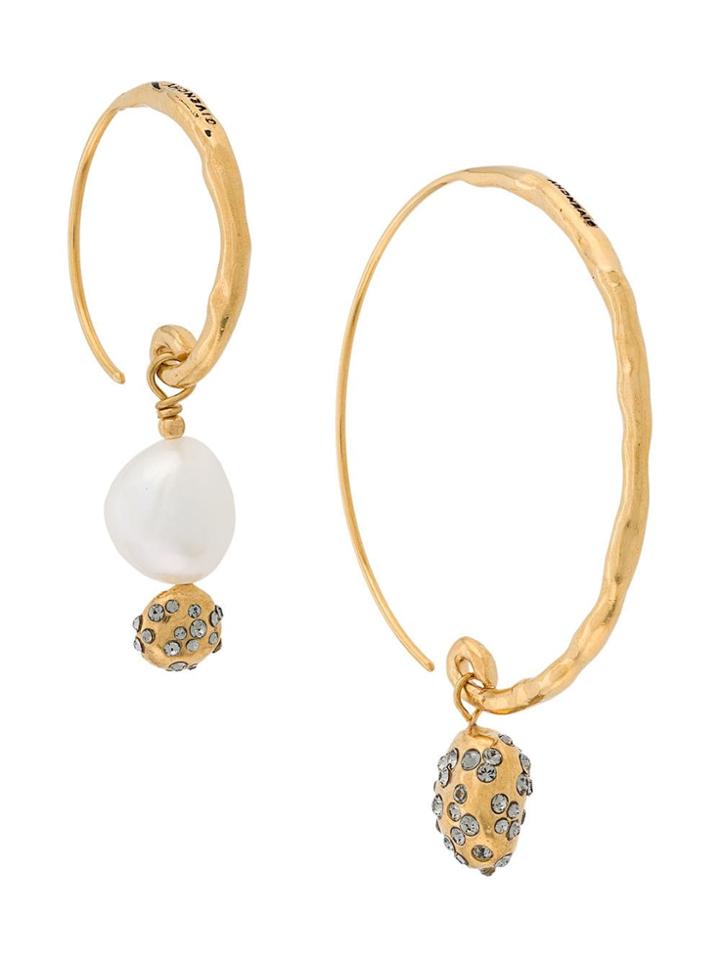 Givenchy Asymmetrical Earrings - Gold