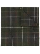 Undercover Plaid Print Bandana Scarf - Green
