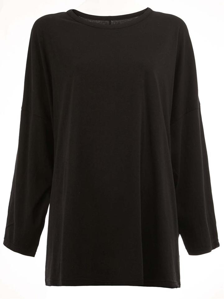 Yohji Yamamoto 'black Black' Sweatshirt, Women's, Size: 2, Black, Cotton