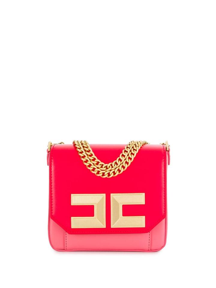 Elisabetta Franchi Colourblock Crossbody - Pink