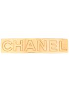 Chanel Vintage Logo Hair Clip - Gold