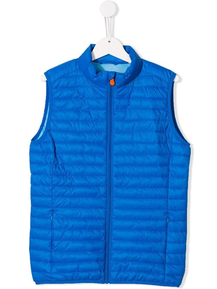 Save The Duck Kids Padded Gilet Jacket - Blue