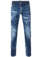 Dsquared2 Slim Jeans, Men's, Size: 46, Blue, Cotton/spandex/elastane/polyester/cotton