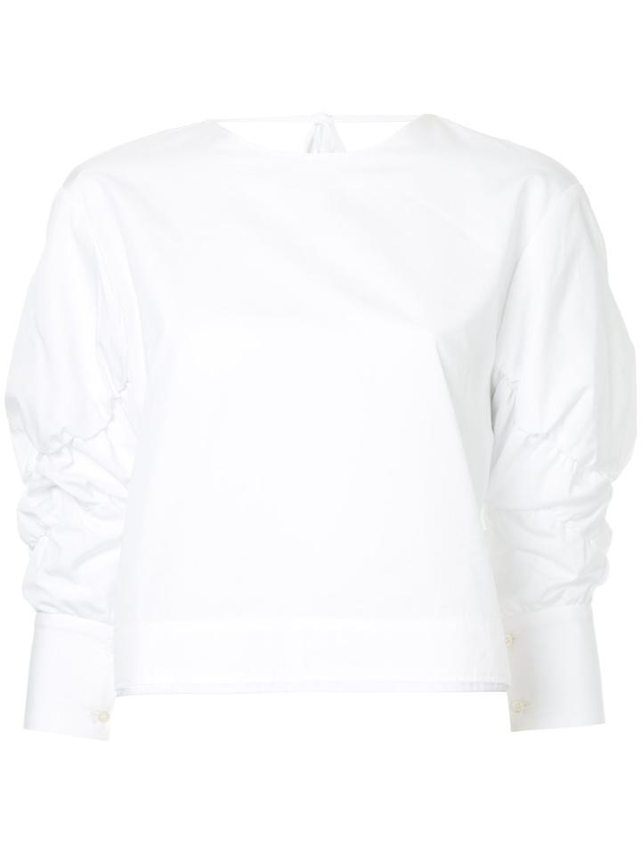 Le Ciel Bleu Flared-sleeve Top - White