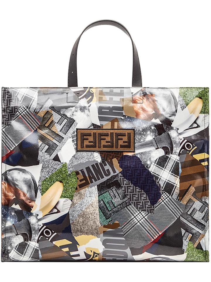 Fendi Collage Logo Tote - Multicolour