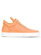 Filling Pieces Low Top Sneakers, Women's, Size: 38, Yellow/orange, Leather/rubber