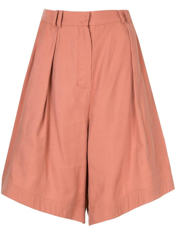 Dalood Wide-leg Shorts - Brown