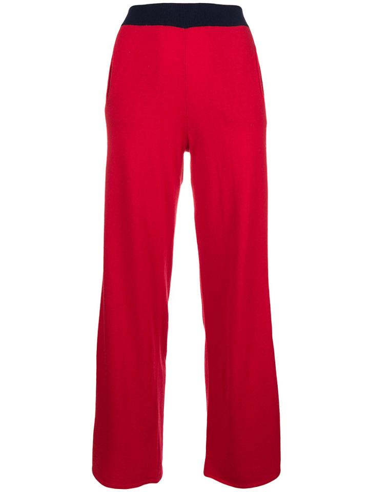 Semicouture Side Striped Track Pants - Red