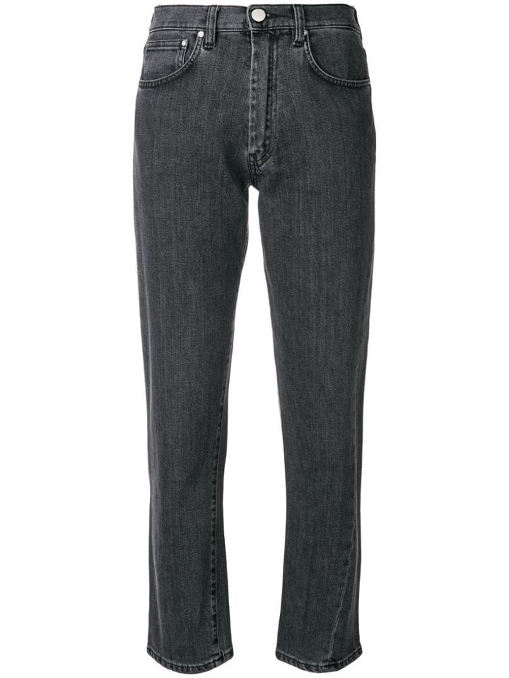 Toteme Slim-fit Cropped Jeans - Grey