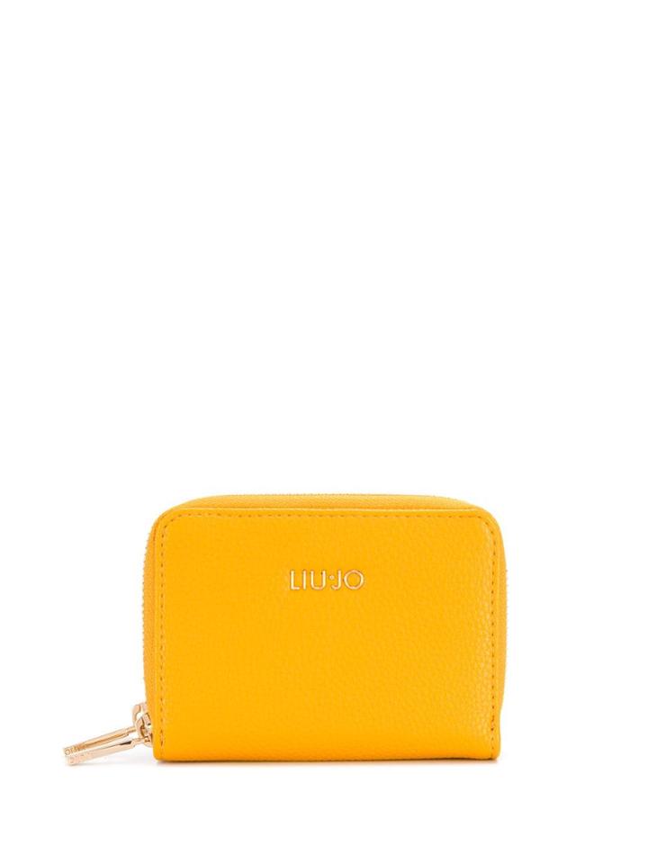 Liu Jo Logo Plaque Zip-around Purse - Yellow
