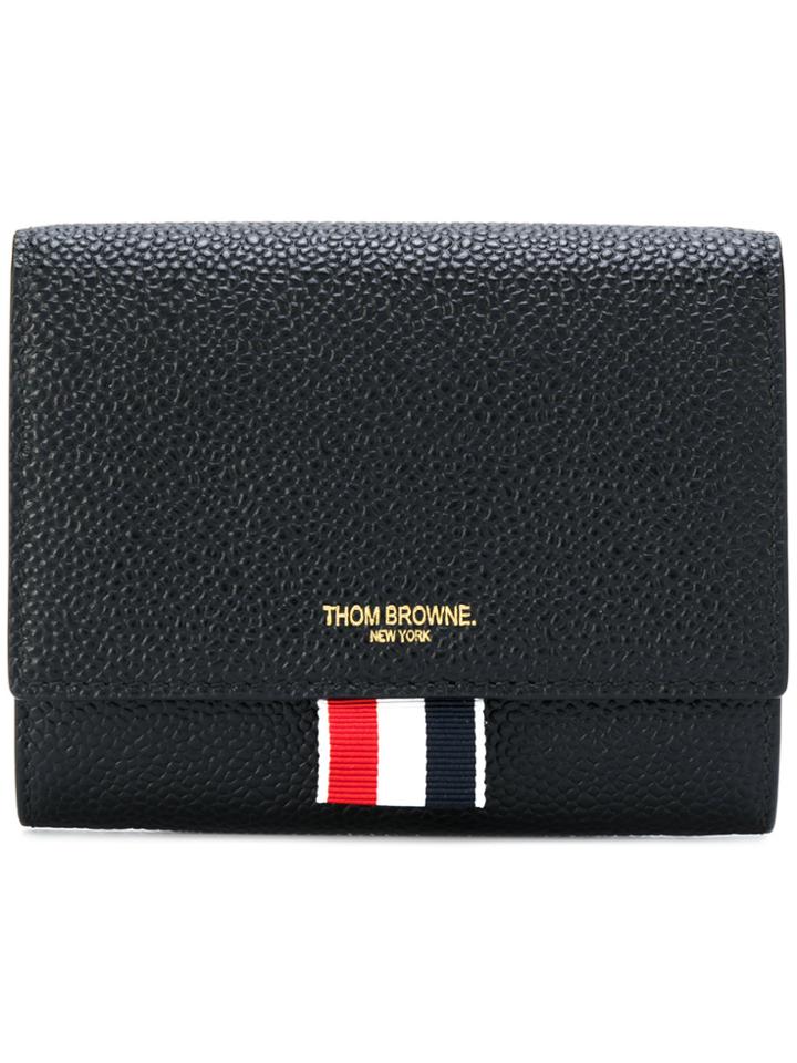 Thom Browne Logo Tab Wallet - Black