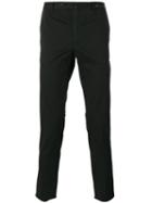 Pt01 Folded Hem Skinny Trousers, Men's, Size: 50, Black, Cotton/elastodiene