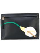 Loewe - Flower T Pouch - Women - Leather - One Size, Black, Leather