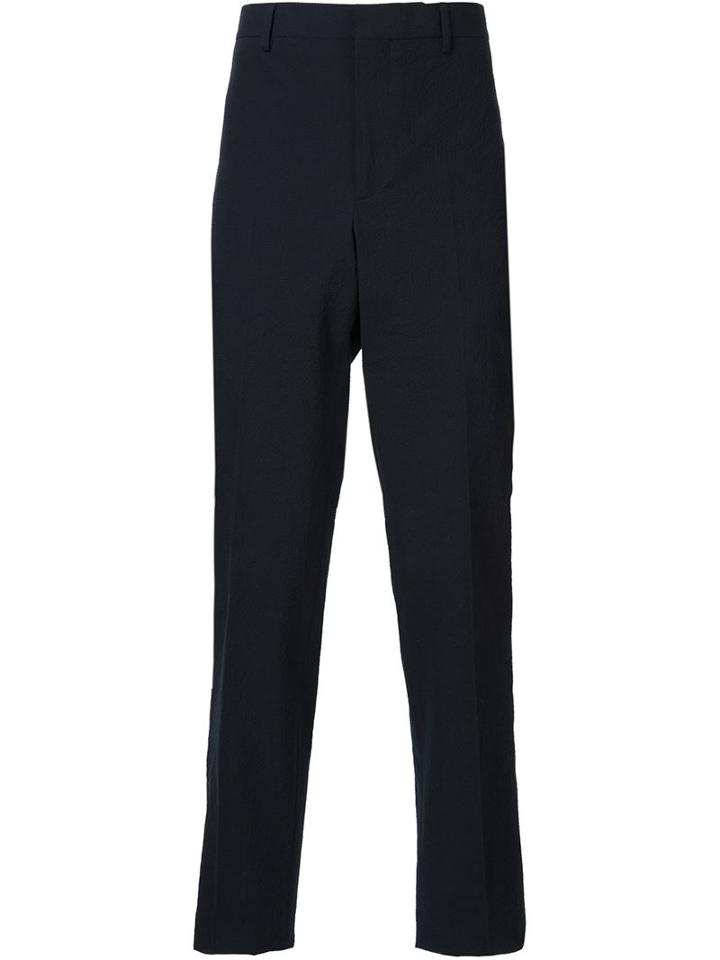 Givenchy Textured Tailored Trousers, Men's, Size: 54, Black, Acetate/cupro/cotton/spandex/elastane