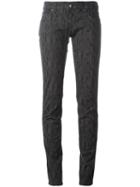 Armani Jeans - Snake Print Skinny Jeans - Women - Cotton/spandex/elastane - 26, Grey, Cotton/spandex/elastane