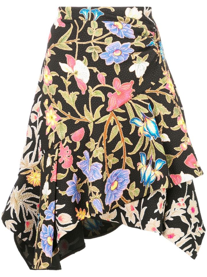 Peter Pilotto Botanical Skirt - Black