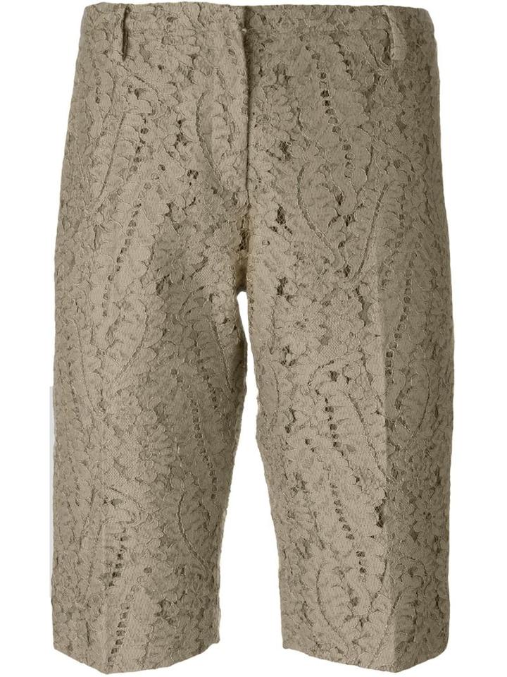 No21 Floral Lace Shorts, Women's, Size: 40, Nude/neutrals, Cotton/polyamide/cupro/viscose