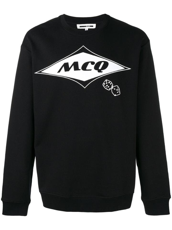 Mcq Alexander Mcqueen Diamond Logo Sweatshirt - Black