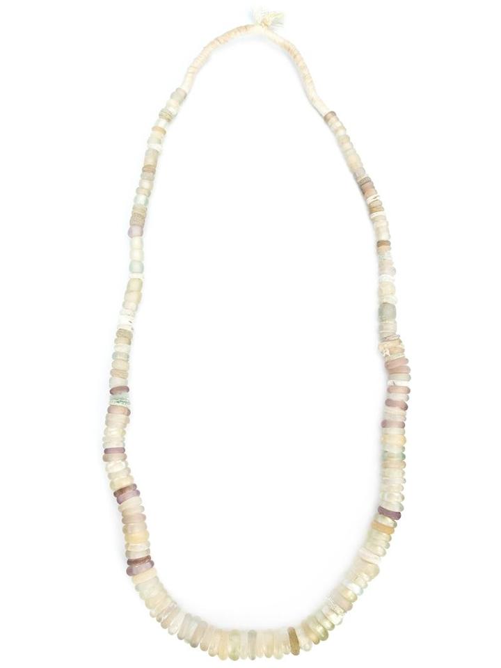 Dosa Moon Glow Bead Necklace, Women's, Nude/neutrals, Resin/cotton