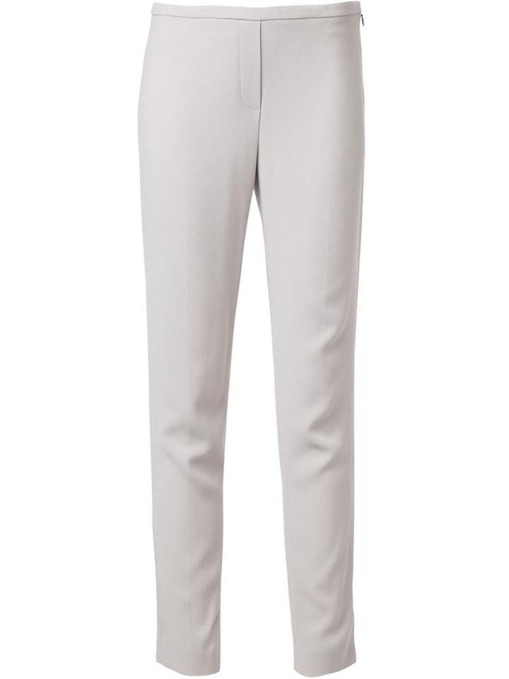 Elie Tahari Slim Fit Trousers, Women's, Size: 8, Nude/neutrals, Triacetate/polyester