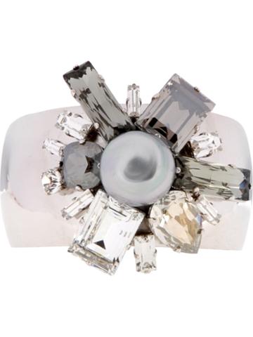 Philippe Ferrandis Floral Cuff, Women's, Metallic