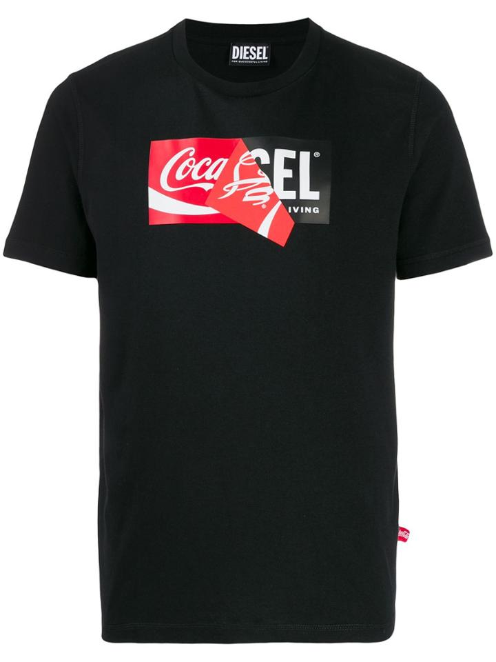 Diesel Coca-cola Tape T-shirt - Black