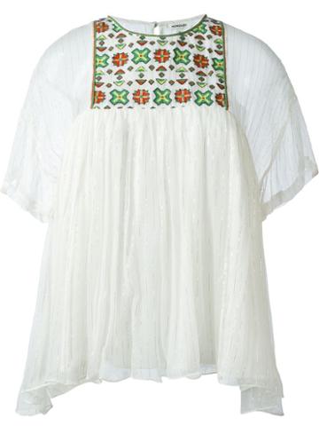 Manoush Embroidered Flared Blouse