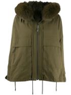 Yves Salomon Army Zipped Parka Jacket - Green