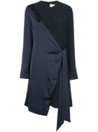 Victoria Victoria Beckham Wrap Style Evening Dress - Black