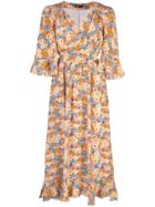 Stine Goya Evelyn Flowers Silk Dress - Multicolour