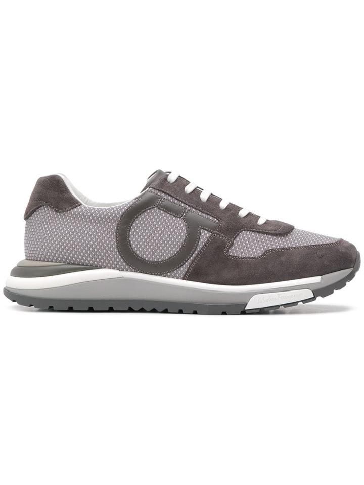 Salvatore Ferragamo Gancini Sneakers - Grey