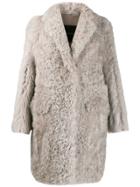 Blancha Textured Coat - Grey