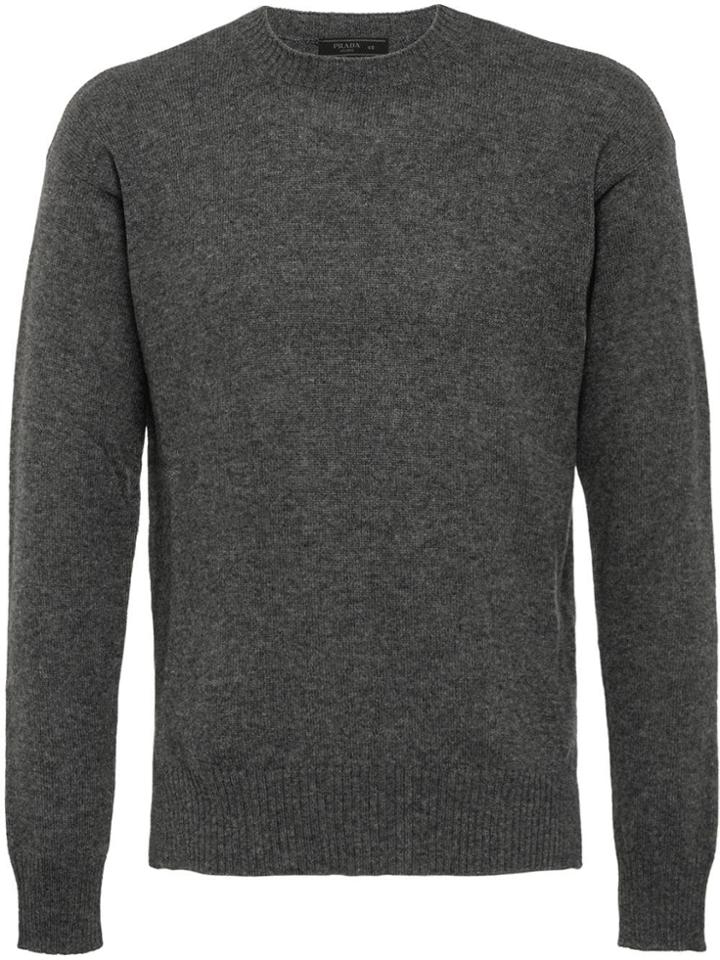 Prada Light Cashmere Crew-neck Sweater - Grey