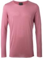 Laneus Fine Knit Jumper, Men's, Size: 52, Pink/purple, Silk/cashmere
