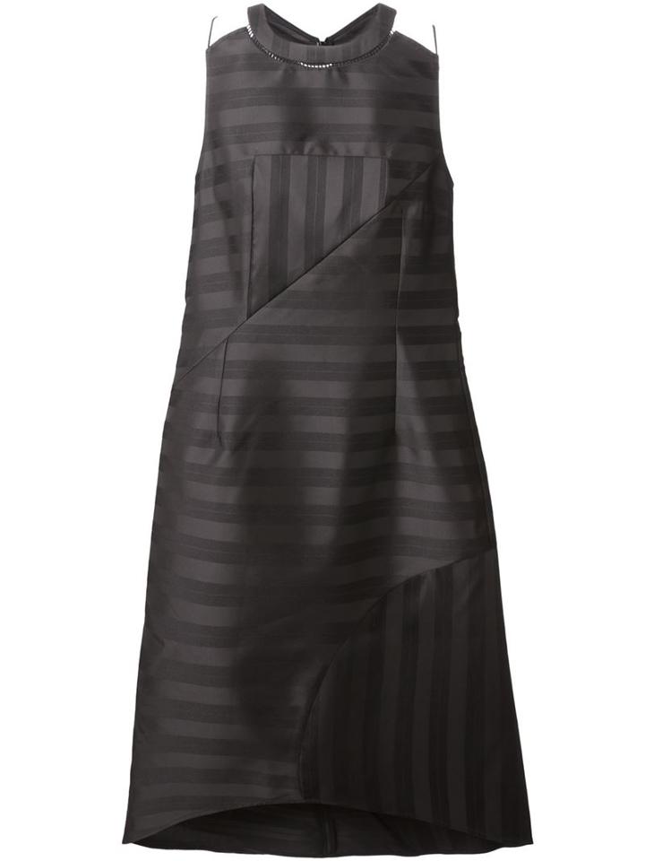 J Js Lee Stripe Godet Back Dress